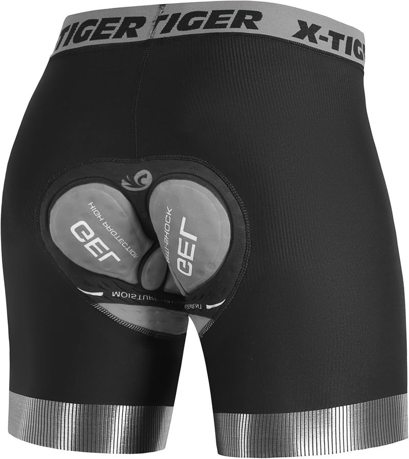 Xtiger Cycling Underwear Mens Bike Shorts 5D Padded Mountain Biking Riding Shorts with Anti-Slip Leg,Bicycle Liner Shorts - Image 1